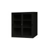 Longlife TG-36U Blk Cabinet w/ Glass Door