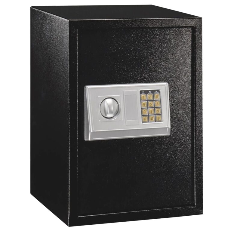 iSAFE iSF46BLK Electronic Digital Safe with override keys and bolt in nuts included Xtra Large