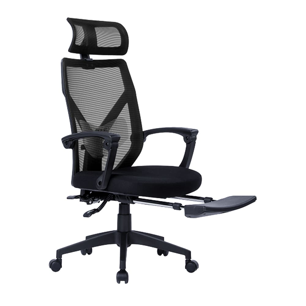 Ergodynamic FLEX BLK High-back Office Chair, 320mm Nylon Star base