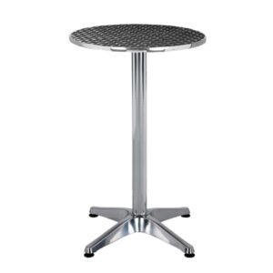 Sumo ABT-60R Stainless Steel Top Aluminum Round Bar Height Table 60cm Top