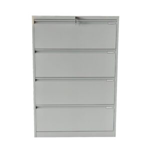 Ergodynamic LFC-4GRY 4 Drawer Lateral Filing Cabinet