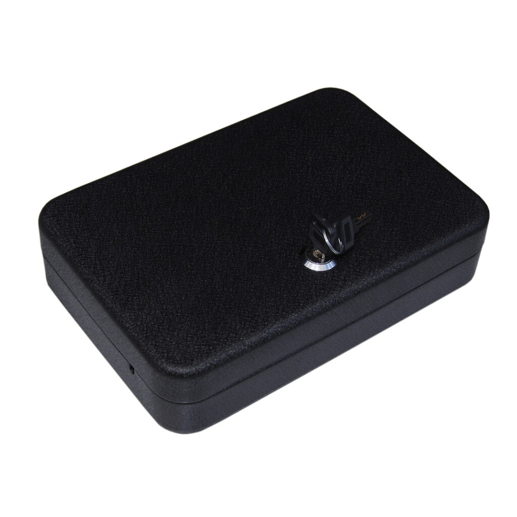 iSAFE PS-1 Gun/Jewelry Safe Box with Keylock and cable wire - Cost U ...