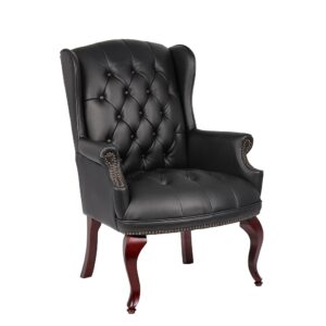 Ergodynamic EL CLIENTE Executive High-back Synthetic Leather Italian Guest Office Chair