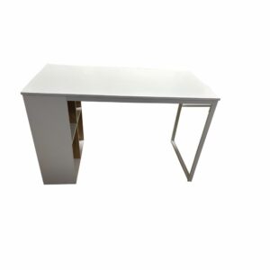 ERGODYNAMIC ODS12060WHT OFFICE DESK WITH SHELVES