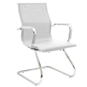 Ergodynamic EGC-136N WHT Eames Replica Mid-back Mesh Guest Chair