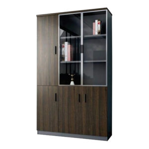 ERGODYNAMIC GBS12040200WLT GLASS WOOD BACK CABINET