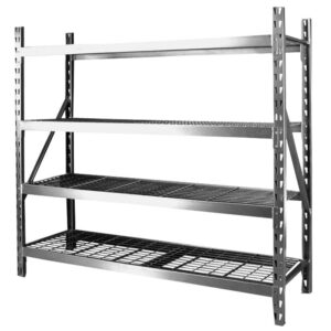 Longlife GR-7304N 4 Layer/3 Tier Boltless Adjustable Rack with Slotted Posts &amp
