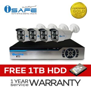 4 Channel AHD4CH-KIT2MP Camera Kit *Night Vision with Infrared (IR) capable Cameras *Indoor/Outdoor weatherproof Cameras