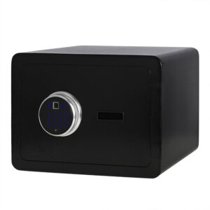 iSAFE SF-250FP BLK Black Medium Size Electronic Digital Fingerprint Safe H250XW350XD250MM