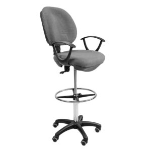 Ergodynamic OCA-109GRYHI Office Drafting High Chair w/ armrests